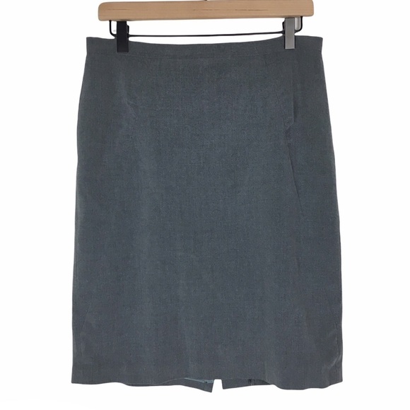 BCBGMAXAZRIA Skirt Pencil Solid Grey Career Work Suit Minimalist Neutral Size 6 - Picture 13 of 13